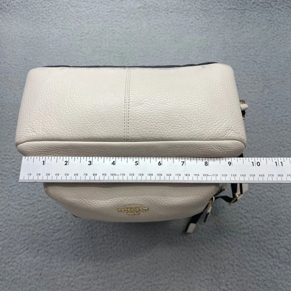 Coach F80550 Pebble Chalk Leather Medium Charlie Backpack Jordyn Handbag Daypack
